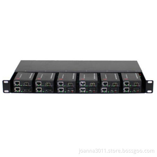 12slot Networking Mini Media Converter Rack Redundant Power Supply